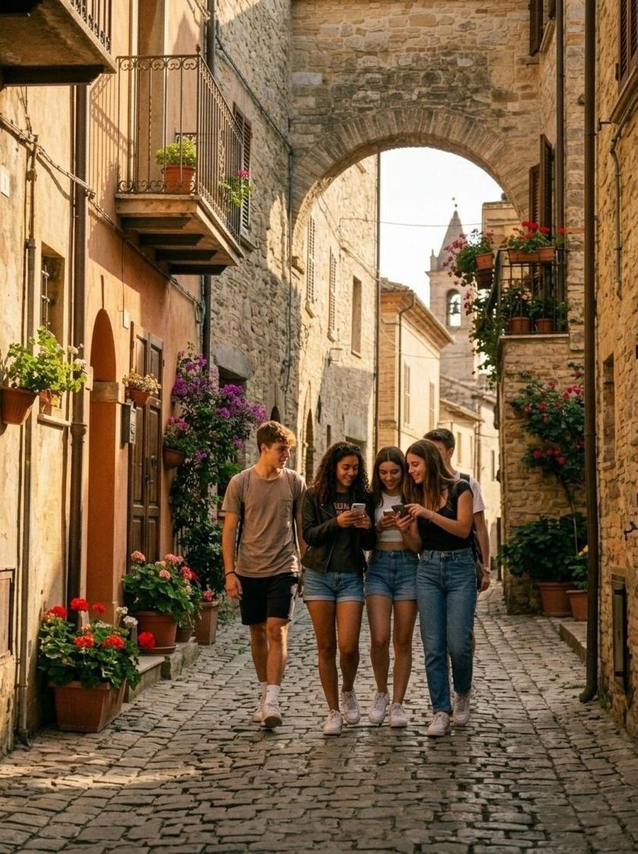 Il borgo di Recanati, nelle Marche, dove si svolge la prima edizione di Borghi Vivi